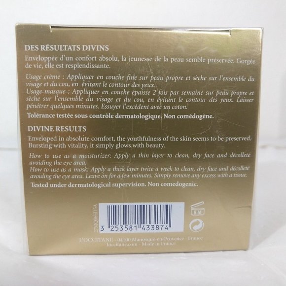 L'occitane Immortelle Divine Cream Mask 65mL New Sealed - Picture 5 of 6